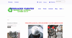 Desktop Screenshot of desguacesfuentes.com