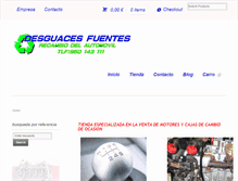 Tablet Screenshot of desguacesfuentes.com